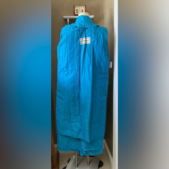 Vintage FLEET STREET Trench Coat, Women’s size 8, removable lining turquoise - Picture 15 of 16